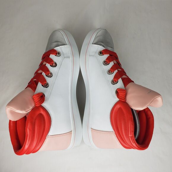 SKECHERS Street Hi-Lite Block Poppers Leather Women Sneakers Sz 10 - Picture 4 of 9